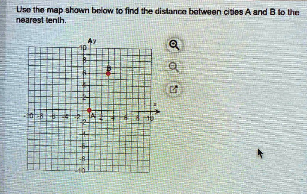 SOLVED: Use The Map Shown Below To Find The Distance Between Cities A ...