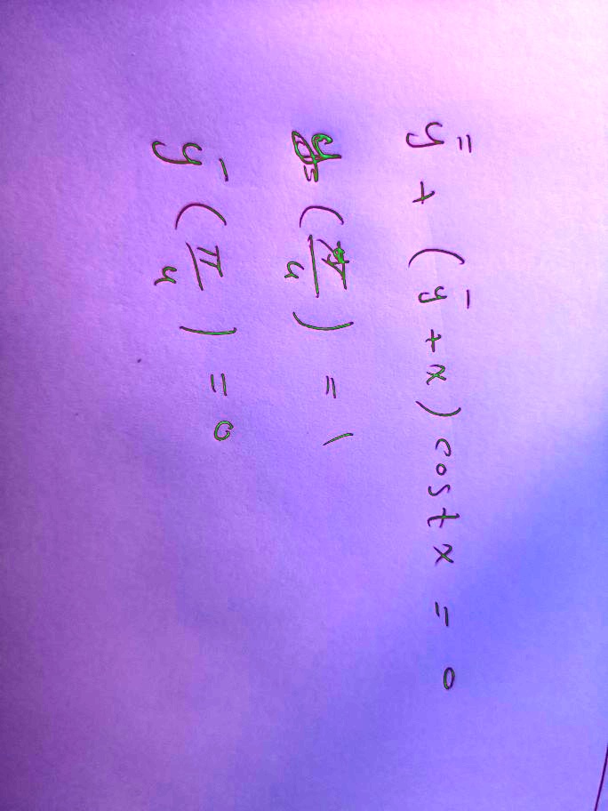 y” + (y' + x) cosx = 0