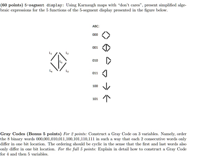 Title: Simplified Algebraic Expressions for the 5-Segment Display Using ...