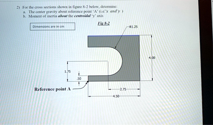 2 for the cross sections shown in figure 8 2 below determine athe ...