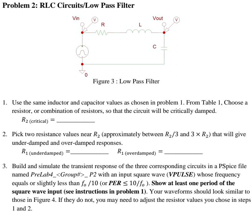 SOLVED Texts How to Find Transient Values? Problem 2 RLC Circuits