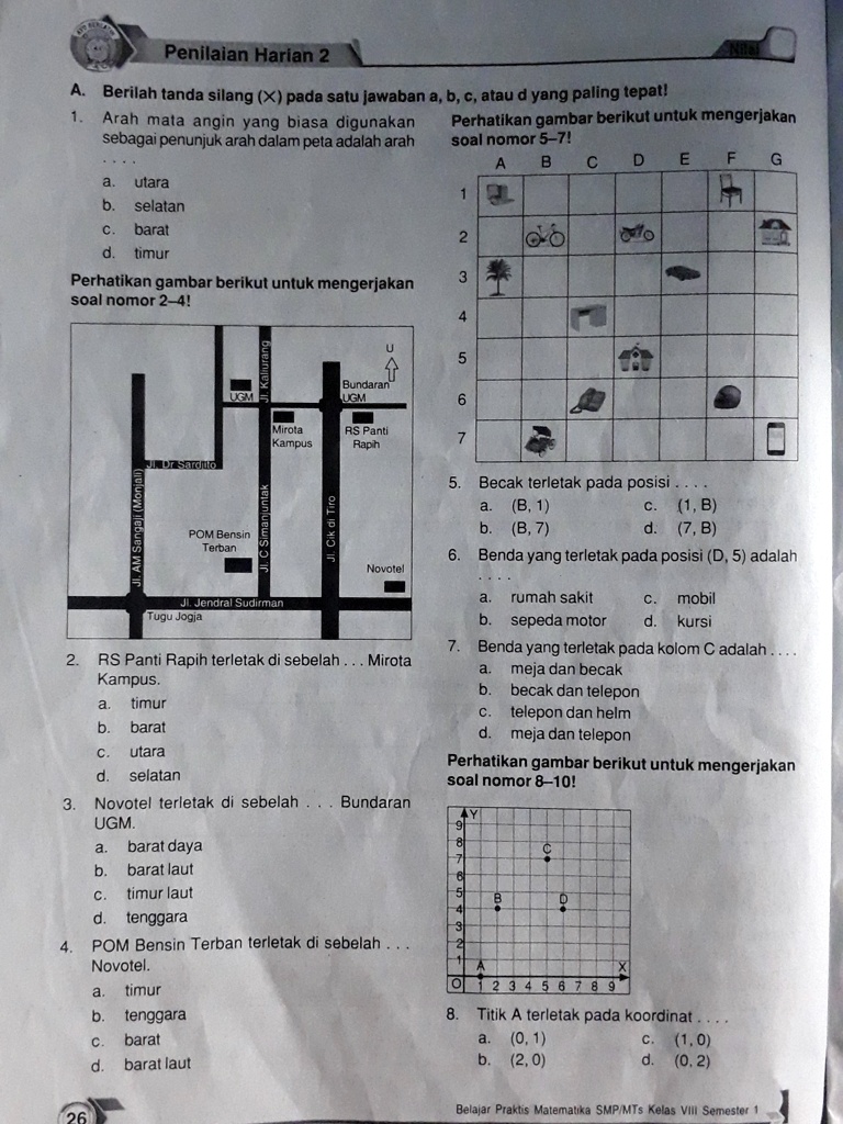 SOLVED: Mohon Bantuannya Secepatnya Penilaian Harian 2 Berilah Tanda ...