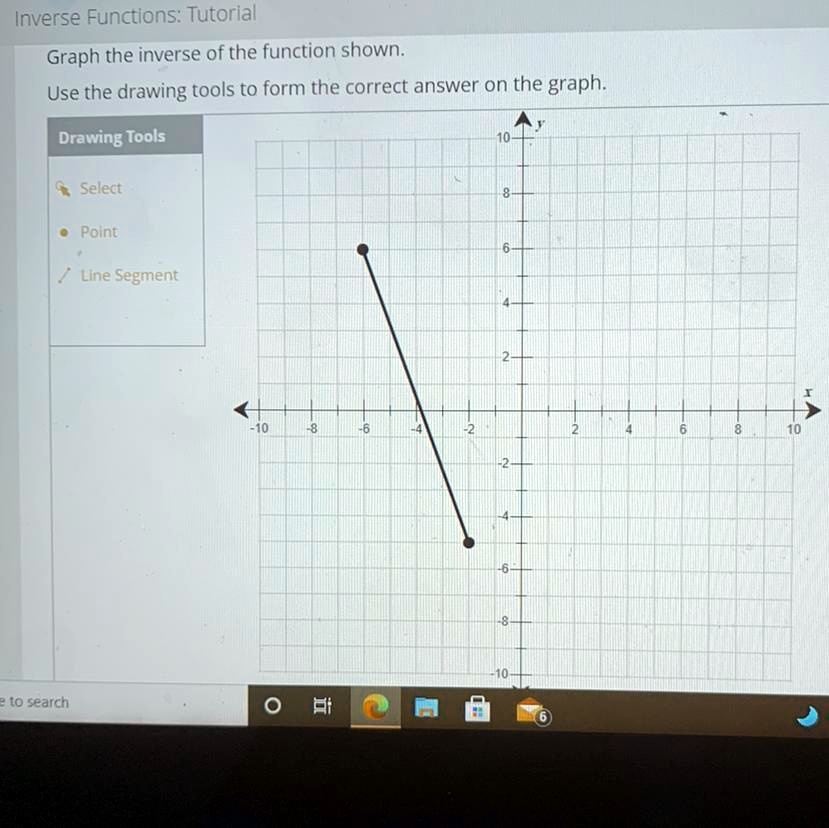 SOLVED: 'need asap! graph the inverse of the function shown. use the ...