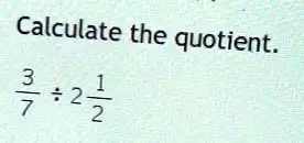 what is the quotient of 273 and 7