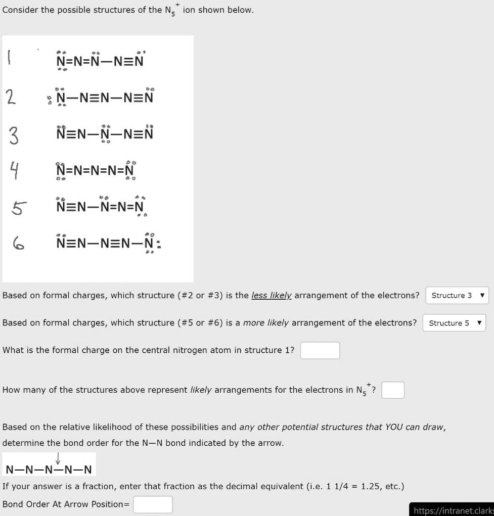 SOLVED Consider The Possible Structures Of The N Ion Shown Below solved-consider-the-possible-structures-of-the-n-ion-shown-below