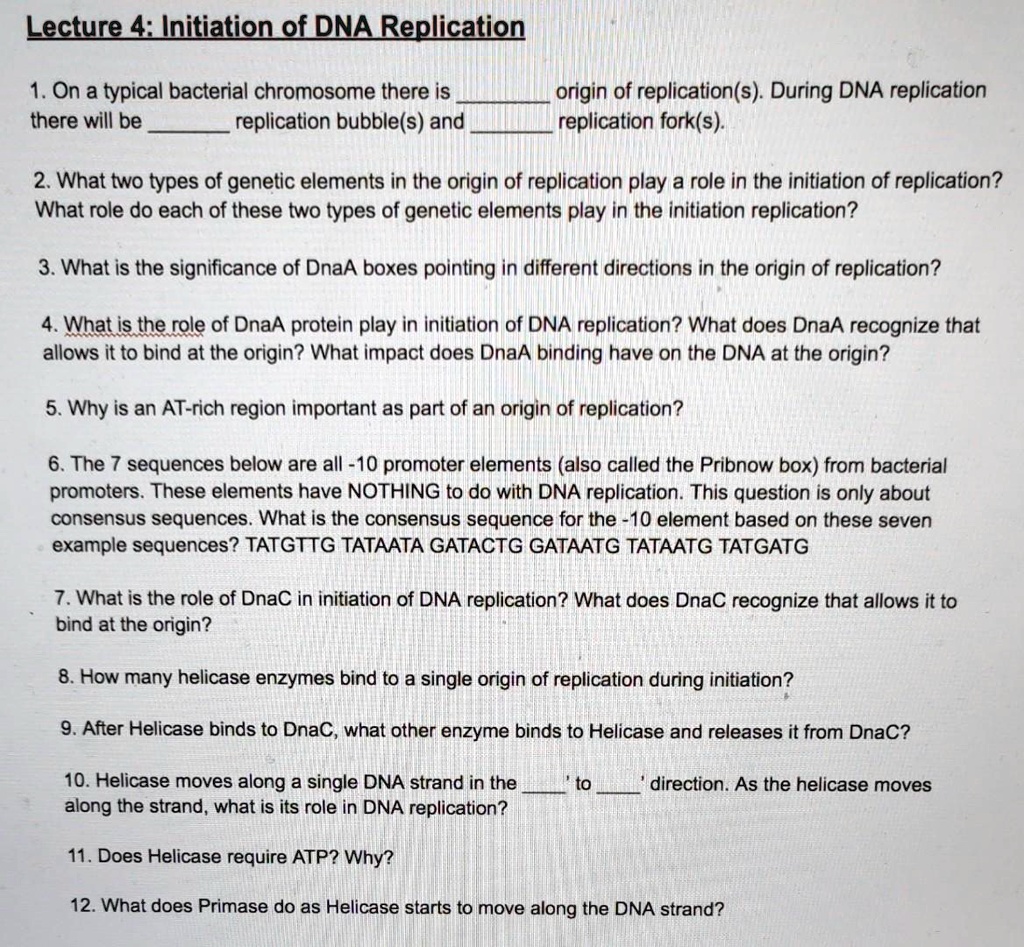 SOLVED: On a typical bacterial chromosome, there will be replication ...