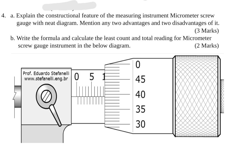 SOLVED: Explain the constructional features of the measuring instrument ...