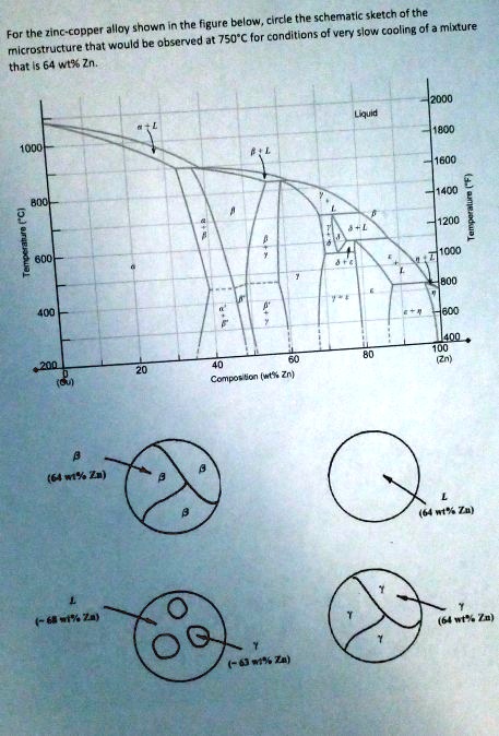 SOLVED: For the zinc-copper alloy shown in the figure below, circle the ...