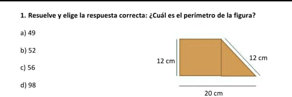 SOLVED: ¿Cual es el perímetro de esta figura? ayuda plis 1. Resuelve Y ...