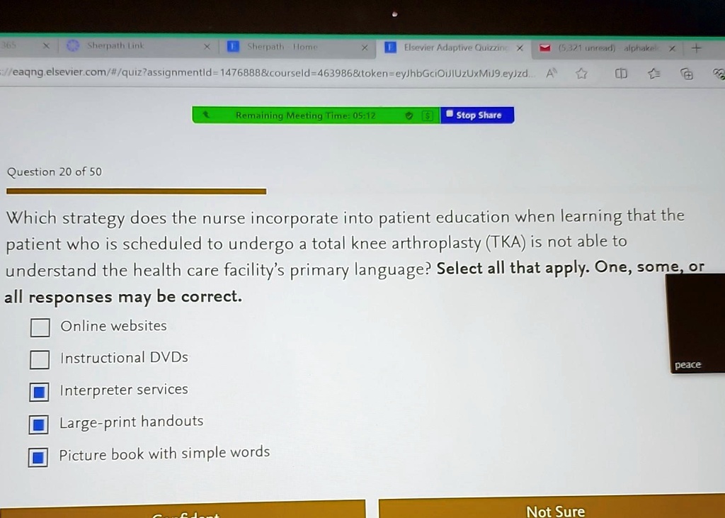 SOLVED: Texts: 365 Sherpath Lin Sherpath Home Elsevier Adaptive ...