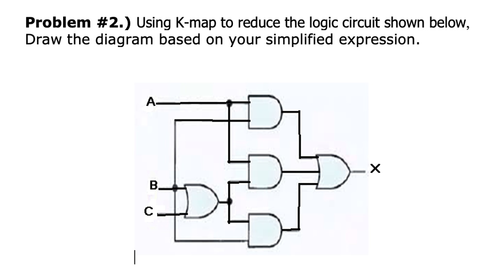 SOLVED: Problem #2.) Using K-map To Reduce The Logic Circuit Shown ...