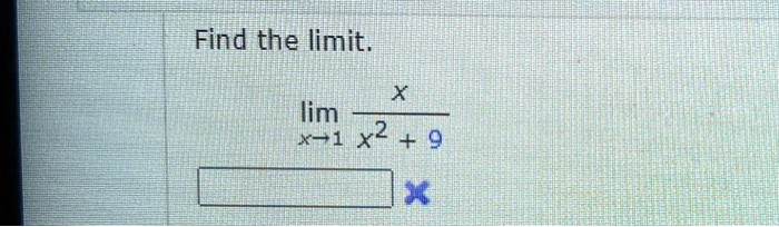 find the limit lim x71 x2 9 x 35579