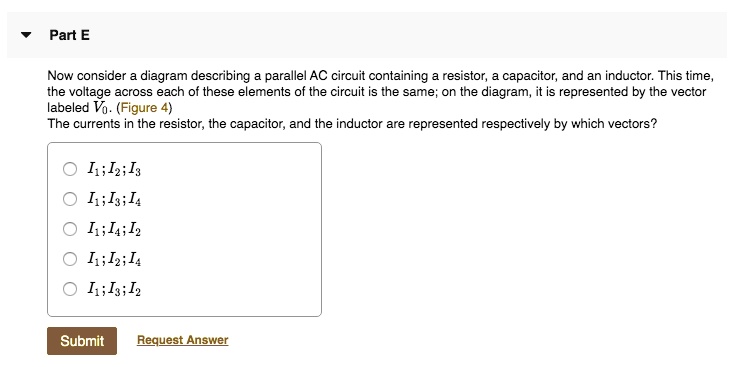 Solved Part E Now Consider Diagram Describing Parallel Ac Circuit