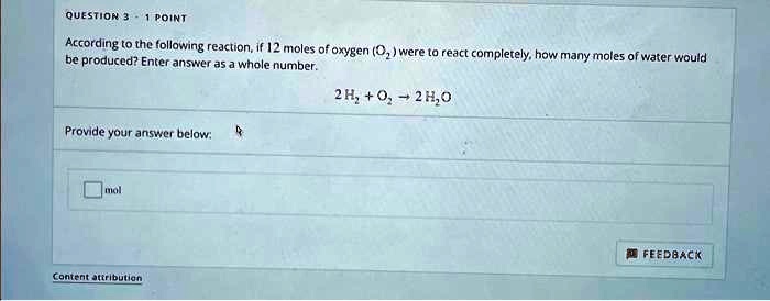 SOLVED: The chemical equation provided is incorrect. The correct ...