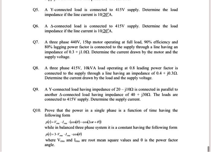 solved-q5-a-y-connected-load-is-connected-to-a-415v-supply-determine