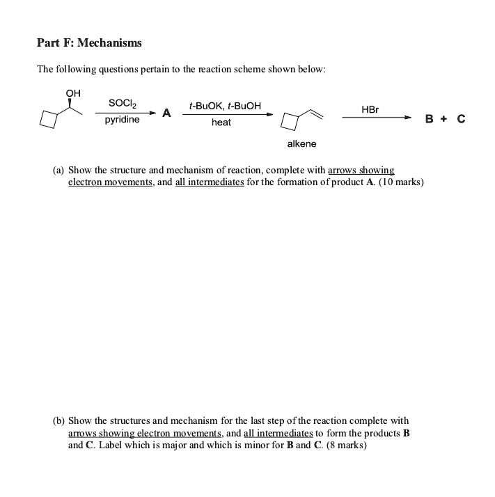 SOLVED: Part F: Mechanisms The Following Questions Pertain To The ...