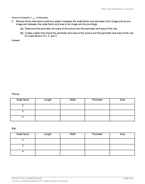 Scale Factor And Area