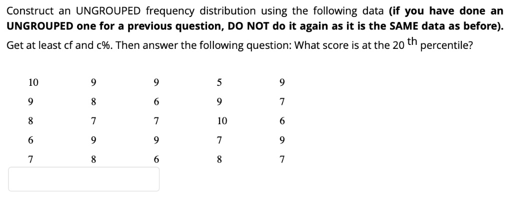 solved-construct-an-ungrouped-frequency-distribution-using-the