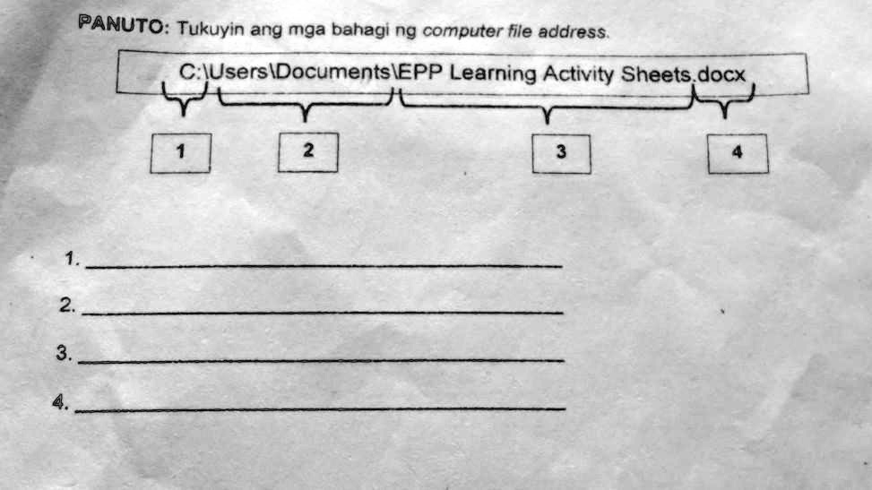 Solved Gawain 5 Panuto Tukuyin Ang Mga Bahagi Ng Comp 2553