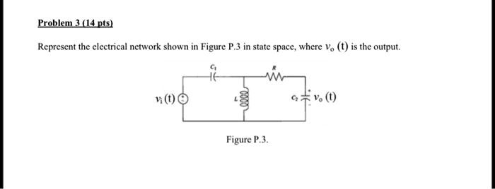 SOLVED: Problem 3 (14 pts) Represent the electrical network shown in ...