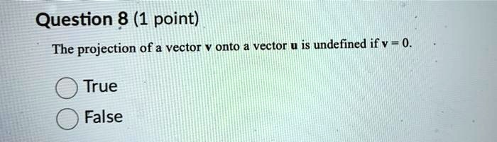 Vector Projection Questions