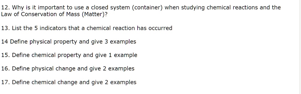 Define Physical Property And Give 3 Examples