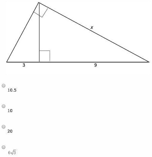 10.5
10
20
6√(5)