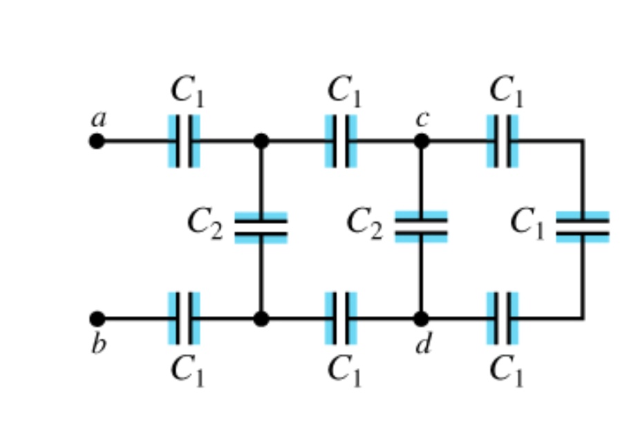 In The Figure Figure 1 Each Capacitance C1 Is 69 F And Each Capacitance ...