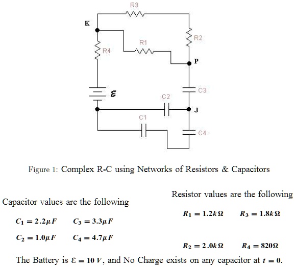SOLVED Consider the Network of Capacitors and Resistors in Figure 1