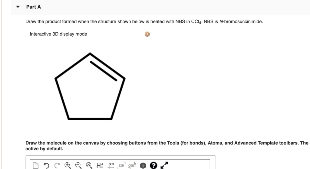 SOLVED Part A Draw The Product Formed When The Structure Shown Below