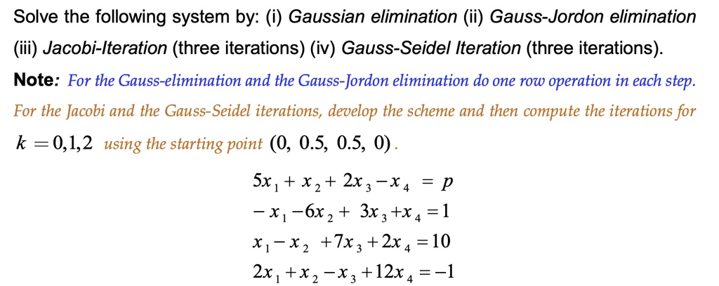SOLVED: Apply Gauss Elimination Method To Solve The, 47% OFF