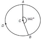 A C 162° D B
