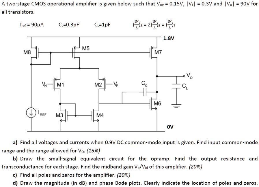 SOLVED: e) Calculate the phase margin. Then connect a resistor in ...
