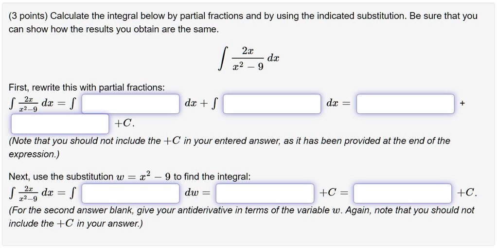 Solved Use the partial fractions method to express the