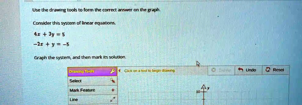 Equation Graph Drawing Tools use the drawing tools to form the correct answer on the graph consider ...