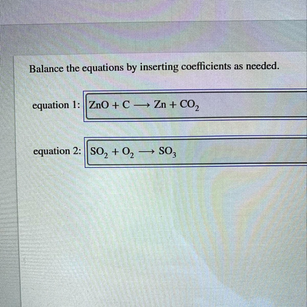 balance the equation cs2 o2 co2 so2 what are the coefficients