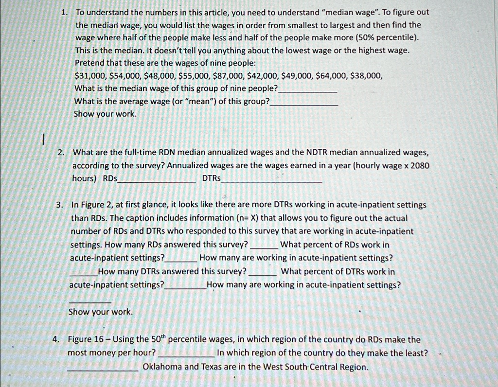 to understand the numbers in this article you need to understand median wage to figure out the median wage you would list the wages in order from smallest to largest and then find the wage w 13358