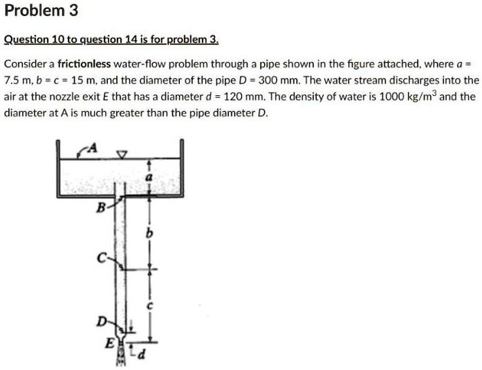SOLVED: Problem 3 Questions 10 to 14 are for problem 3. Consider a ...