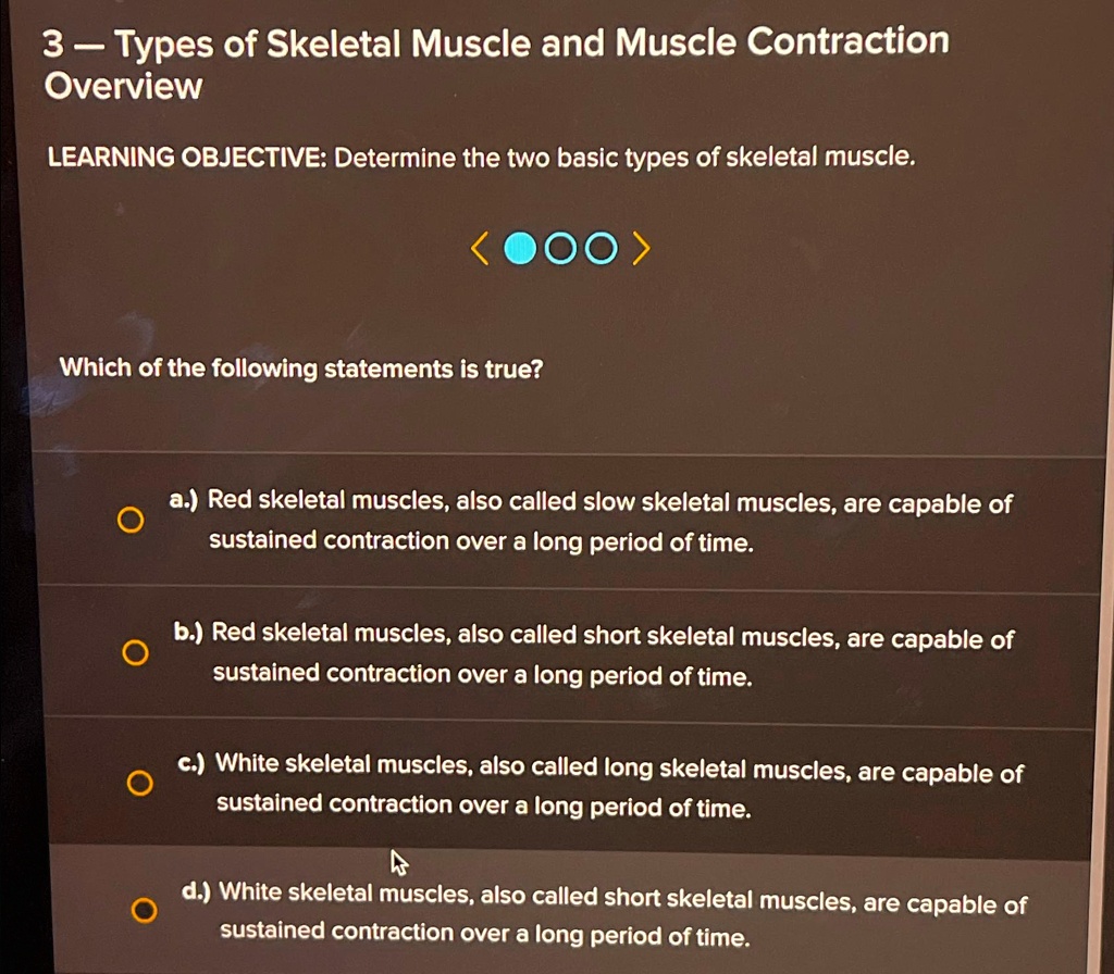 3- Types of Skeletal Muscle and Muscle Contraction Overview LEARNING ...