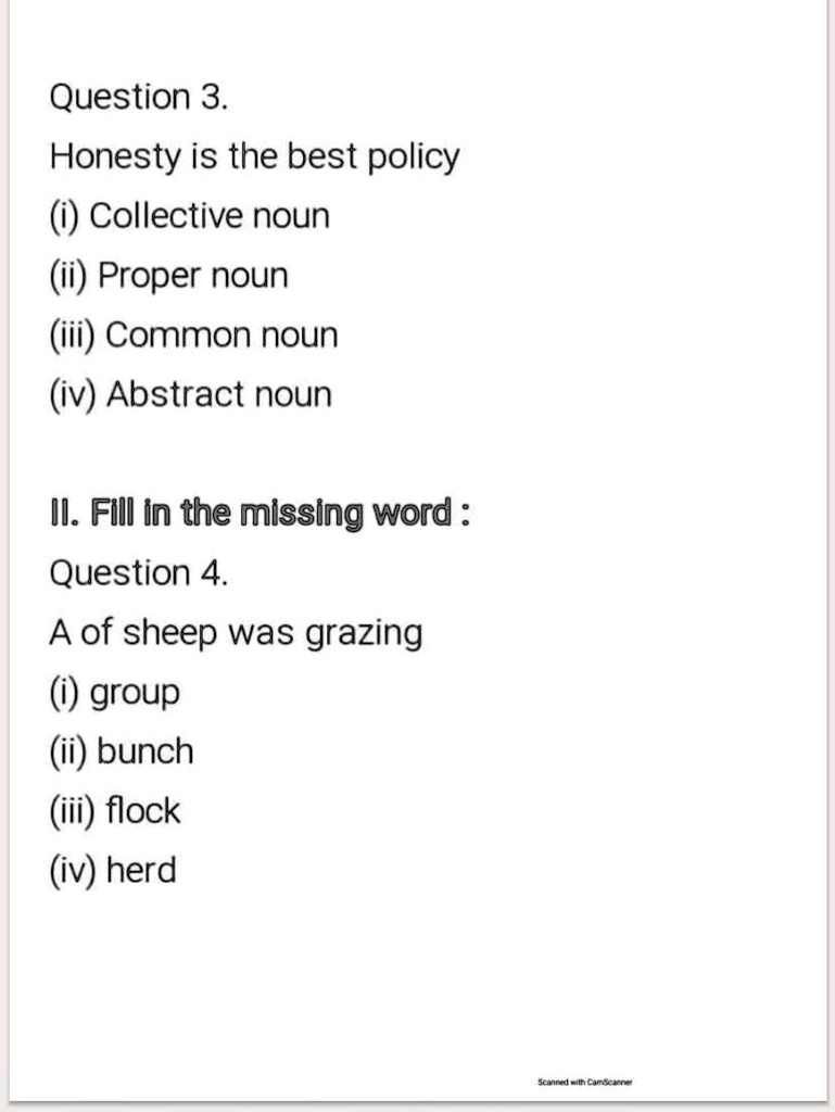 SOLVED Please see attached file and answer fast. Question 3. Honesty