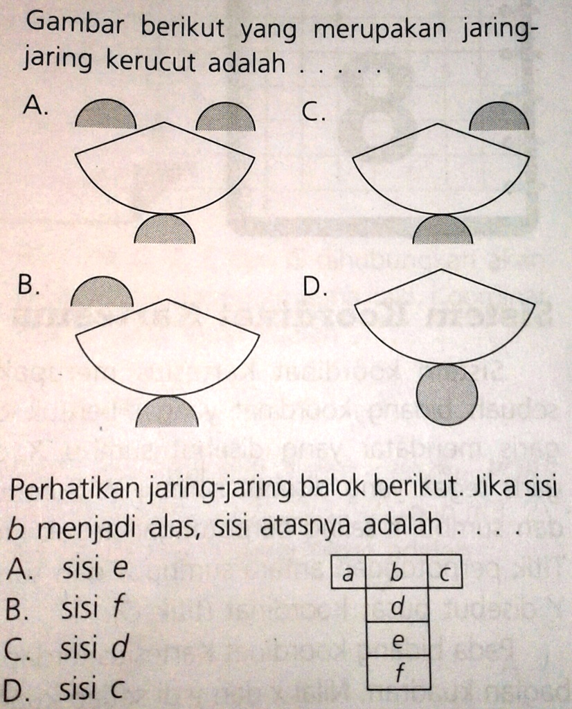 SOLVED: Tlong Dijawab Ya No 1 Dan 2 Gak Pakai Caranya Kok Gambar ...