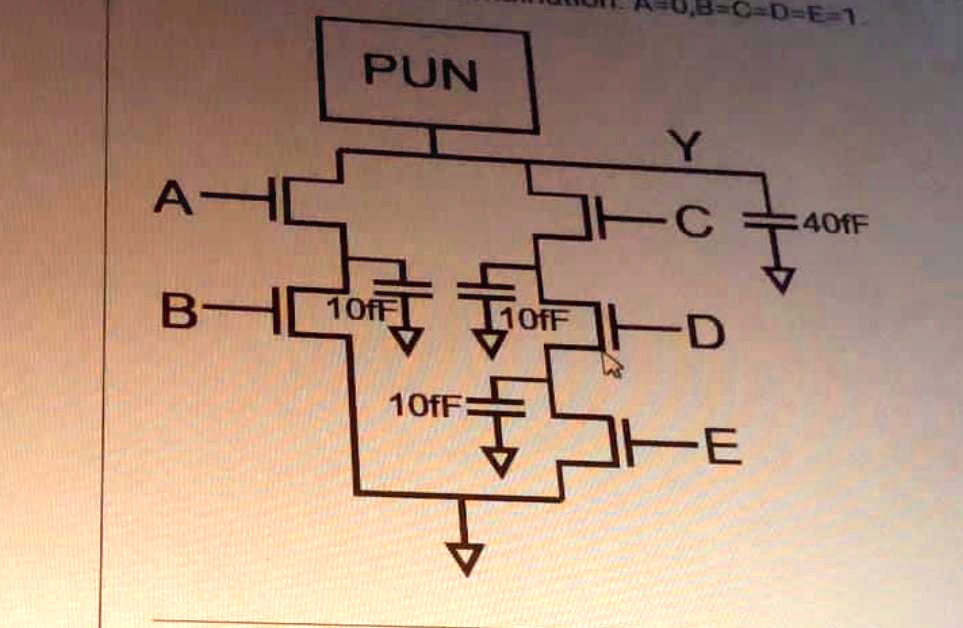 SOLVED: Consider the CMOS logic gate circuit shown below. Assume all ...