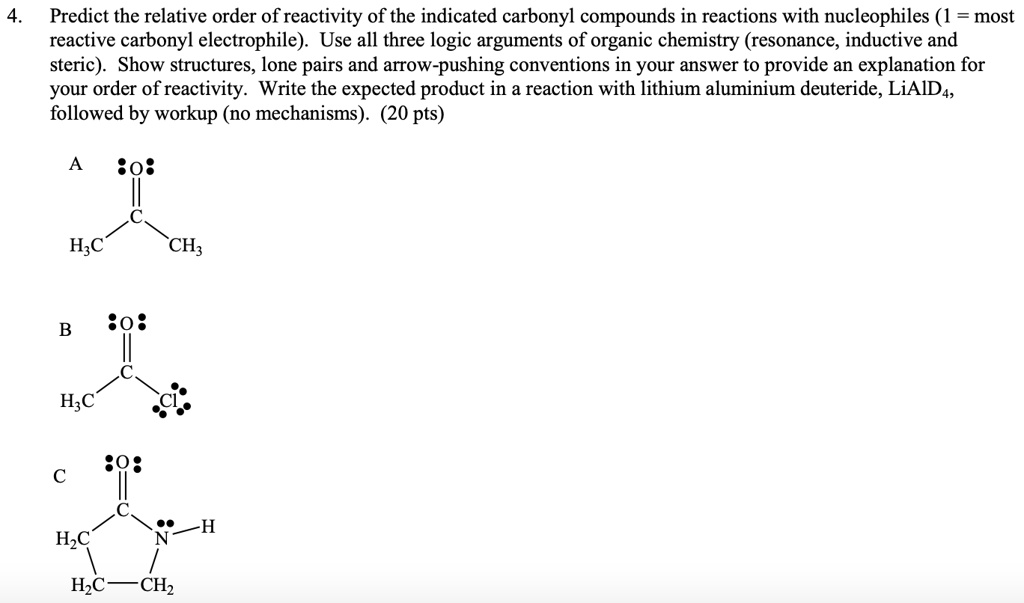 SOLVED:Predict the relative order of reactivity of the indicated