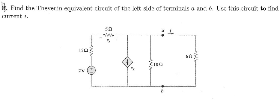 3. Find the Thevenin equivalent circuit of the left side of...
