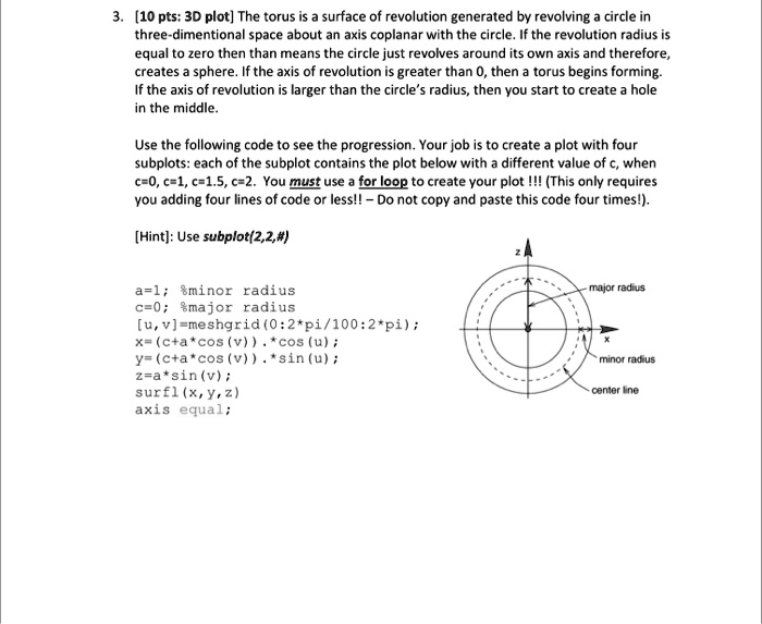 solved-use-matlab-to-solve-this-question-3-10-pts-3d-plot-the-torus