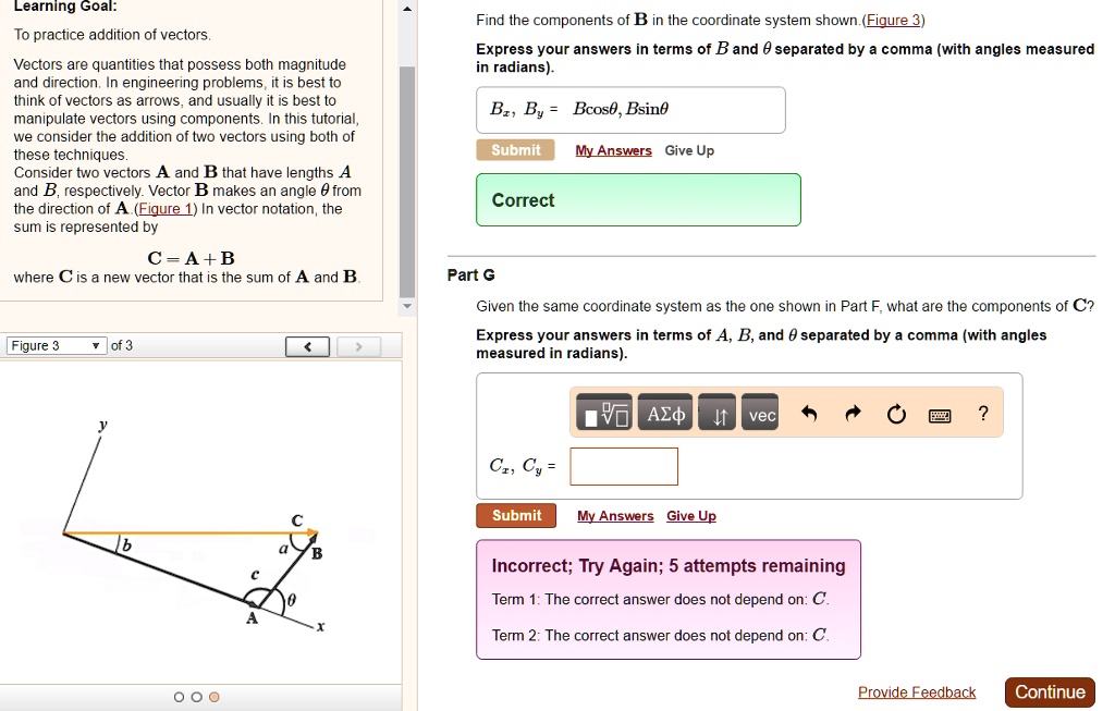 Learning Goal Find The Components Of B In The Coordinate System ...