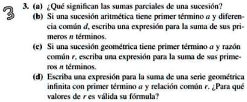 fórmula de la serie geométrica infinita