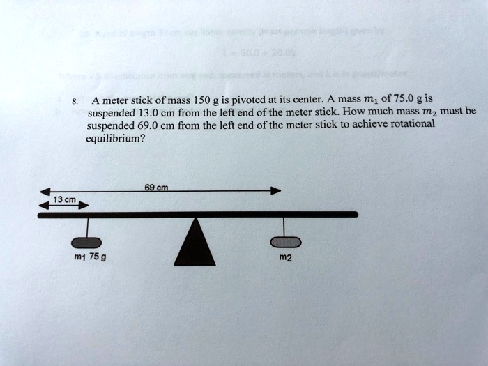 a-meter-stick-of-mass-150-g-is-pivoted-at-its-center-solvedlib