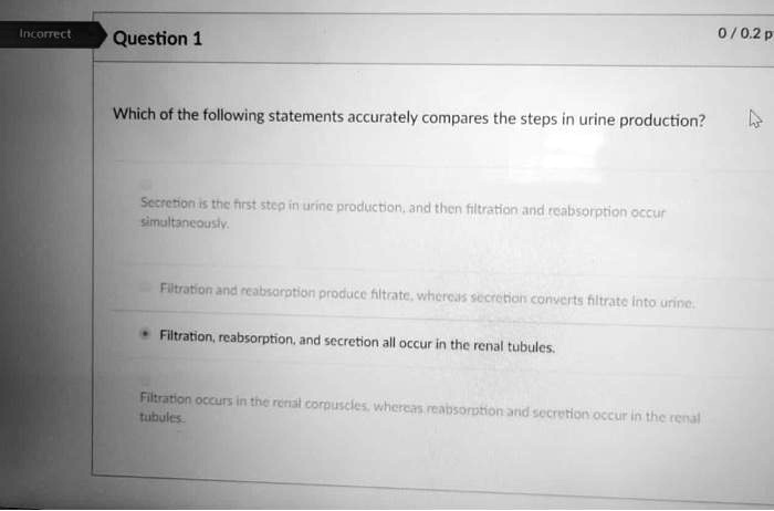 Incorrect Question 1 Which of the following statements accurately ...