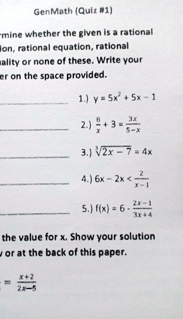 5x 6 1 3 7 12 rational equation